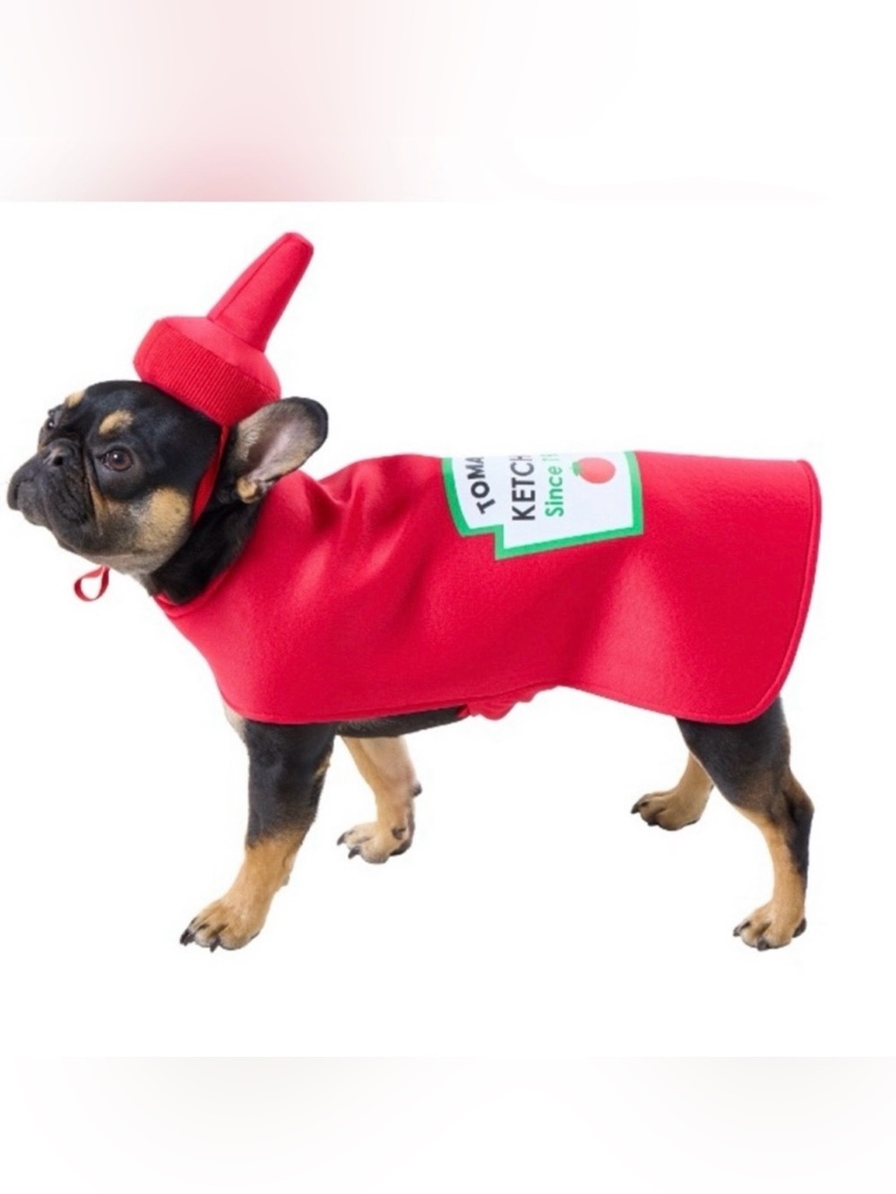 Funny Red Tomato Ketchup Bottle Pet Halloween Costume Size Medium NEW!